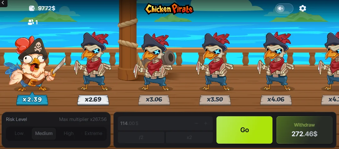 Demo Game Chicken Pirate